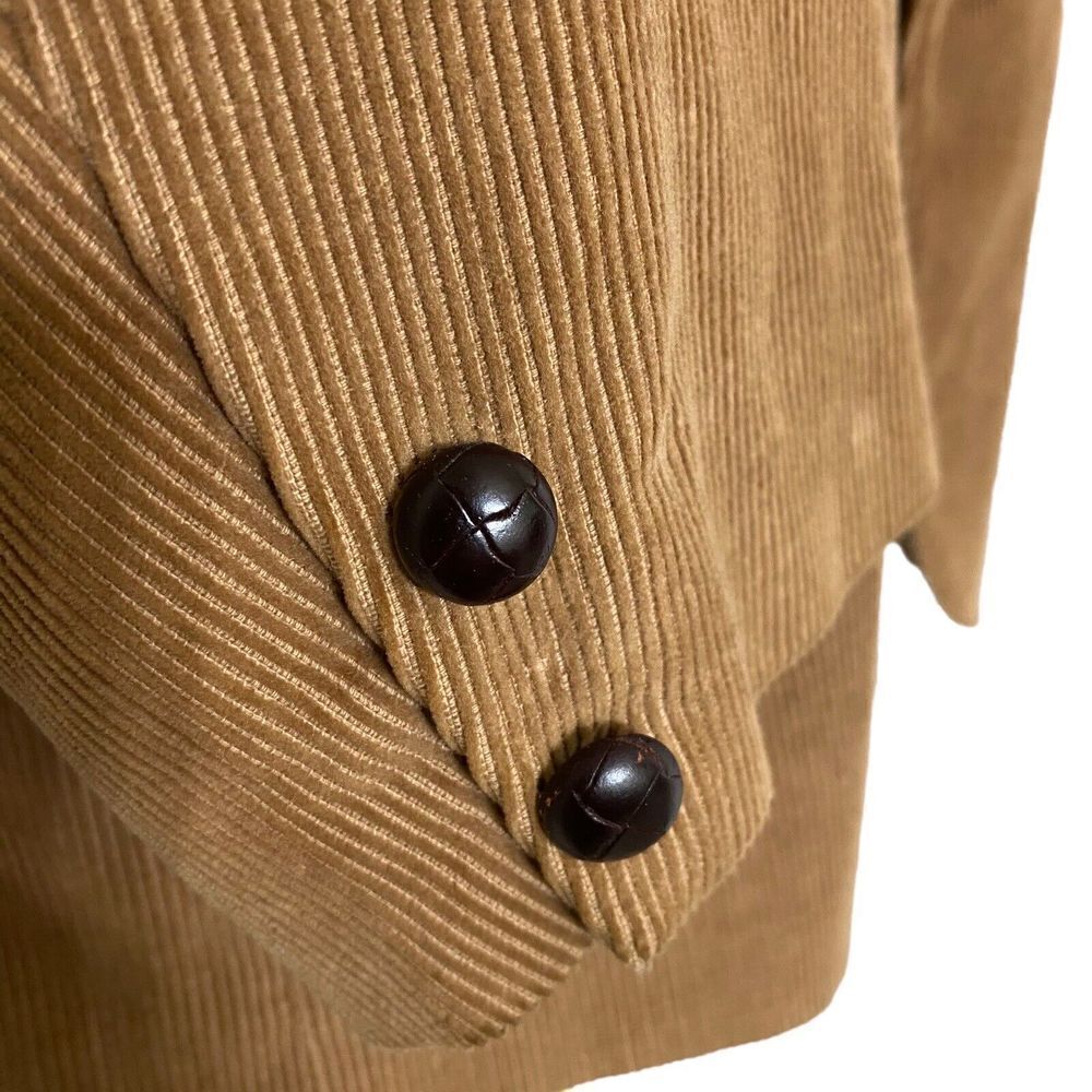 Circle S Dallas Men’s Jacket Western 48L Brown Corduroy Elbow Patches Blazer - Picture 4 of 8